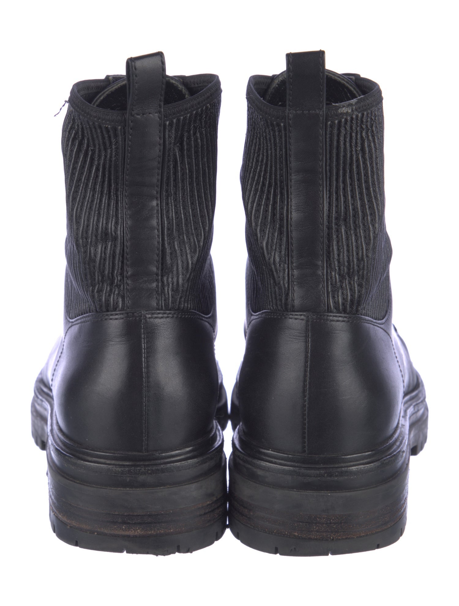 Gianvito Rossi Leather Combat Boots