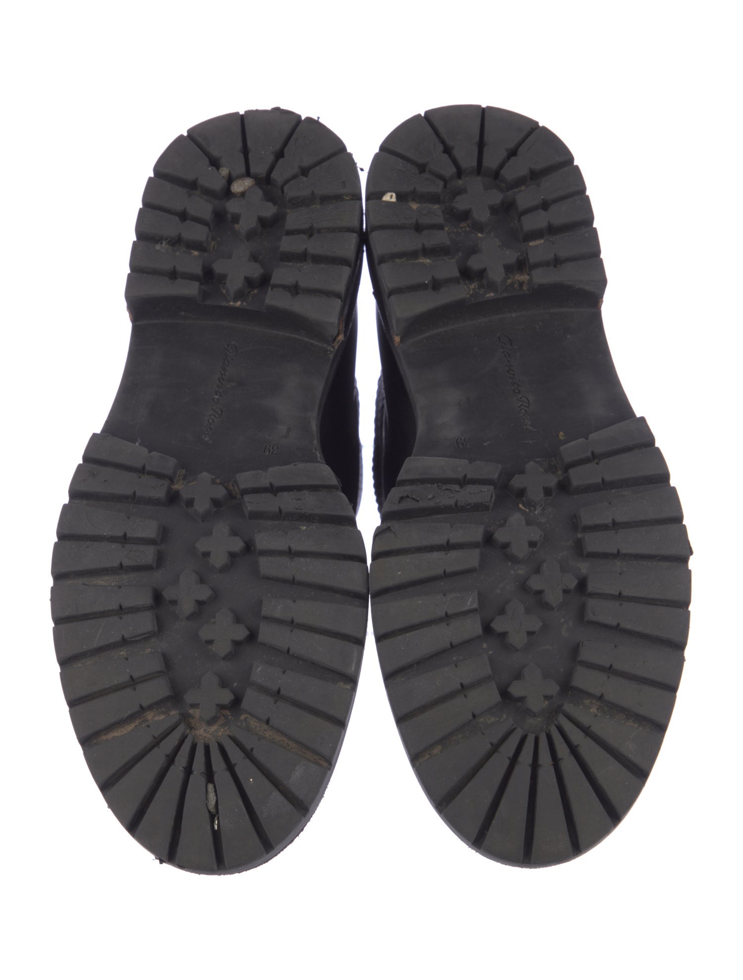 Gianvito Rossi Leather Combat Boots