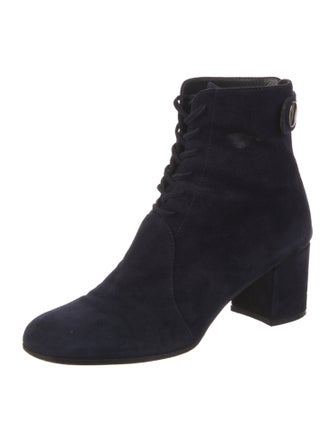 Gianvito Rossi Suede Lace-Up Boots