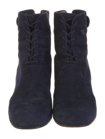 Gianvito Rossi Suede Lace-Up Boots