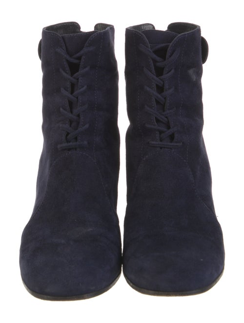Gianvito Rossi Suede Lace-Up Boots