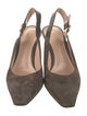 Gianvito Rossi Suede Slingback Pumps
