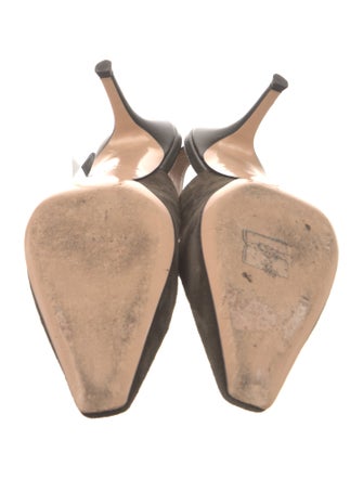 Gianvito Rossi Suede Slingback Pumps