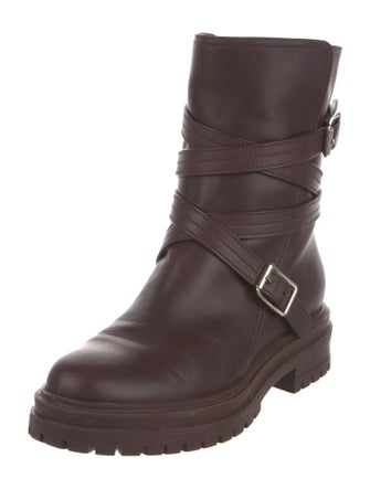 Gianvito Rossi Leather Moto Boots