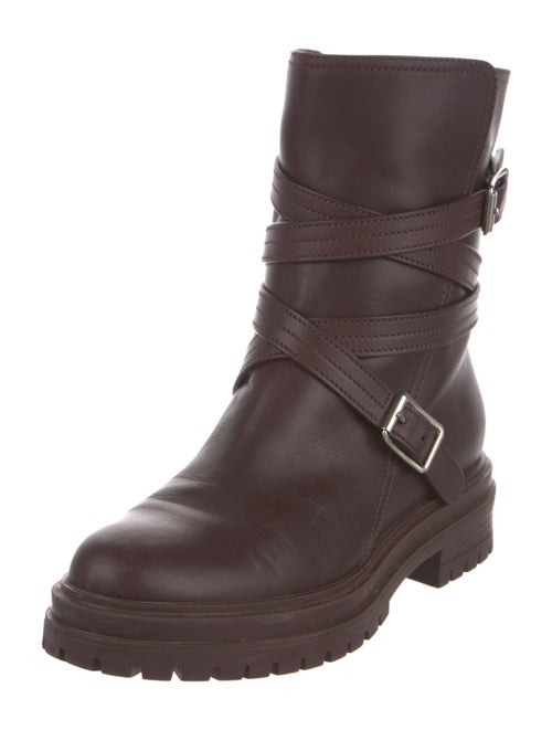Gianvito Rossi Leather Moto Boots