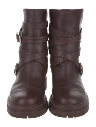 Gianvito Rossi Leather Moto Boots