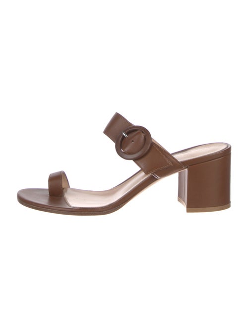 Gianvito Rossi Leather Slides