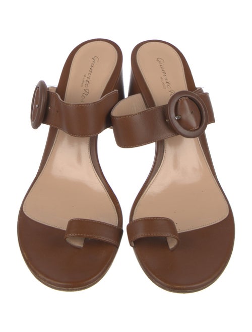 Gianvito Rossi Leather Slides