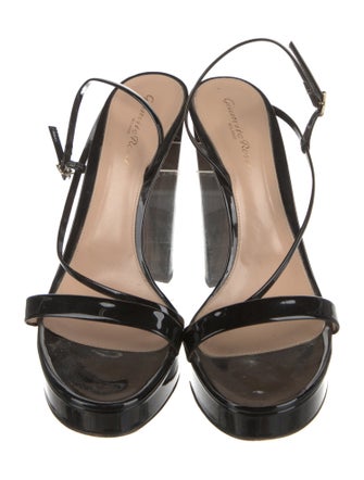 Gianvito Rossi Patent Leather Slingback Pumps