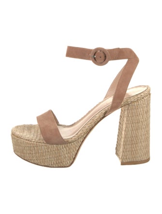 Gianvito Rossi Suede Slingback Pumps