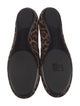 Gianvito Rossi Suede Animal Print Mary Jane Flats