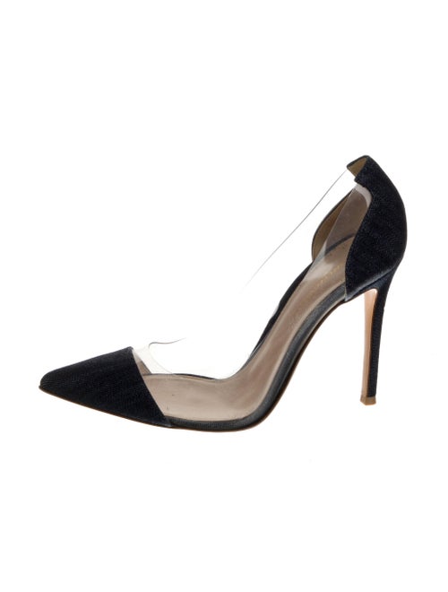 Gianvito Rossi Denim Slingback Pumps