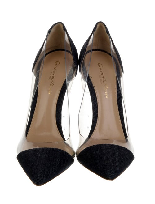 Gianvito Rossi Denim Slingback Pumps