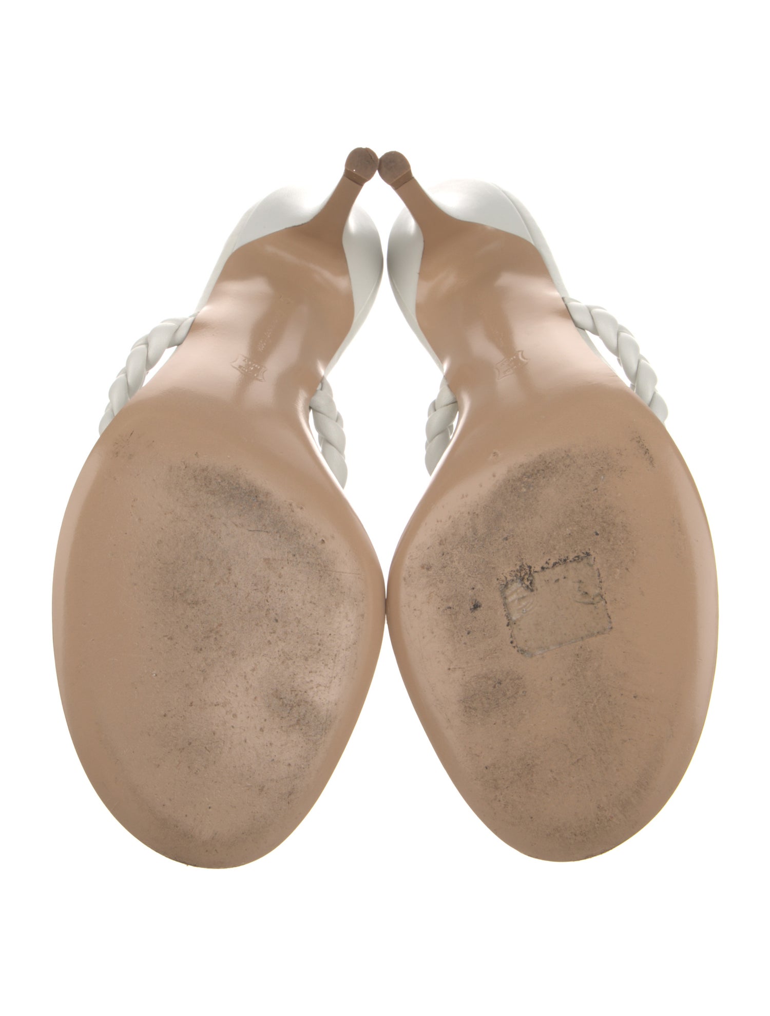 Gianvito Rossi Leather Braided Accents Slides