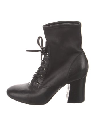 Gianvito Rossi Leather Lace-Up Boots