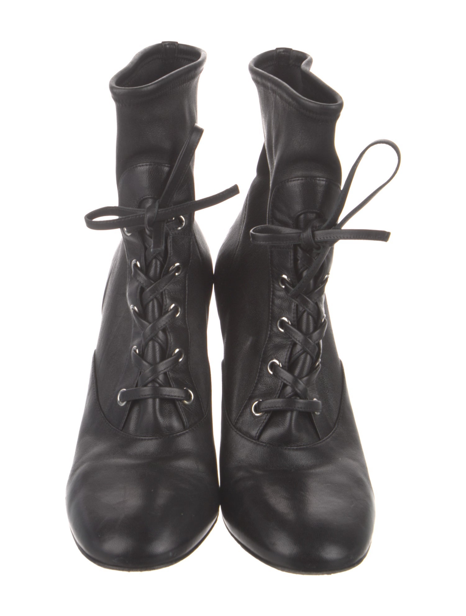 Gianvito Rossi Leather Lace-Up Boots