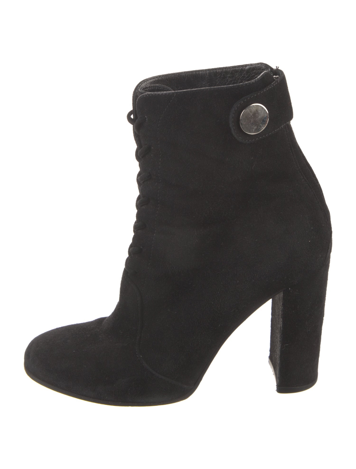 Gianvito Rossi Suede Lace-Up Boots