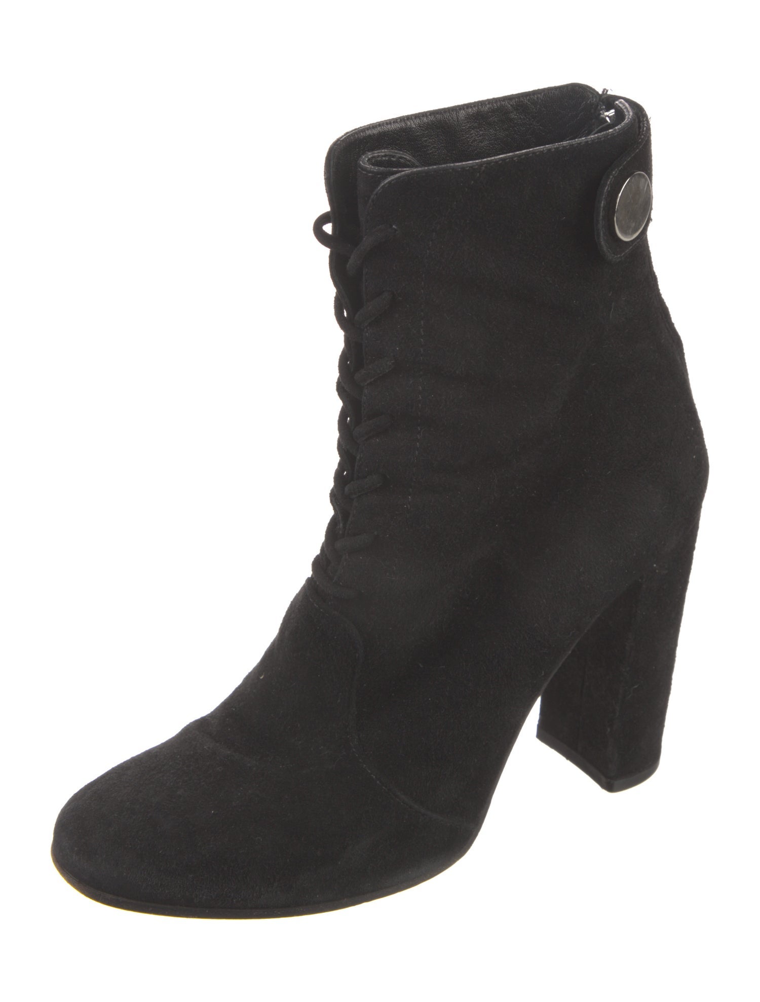 Gianvito Rossi Suede Lace-Up Boots