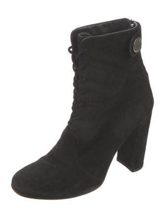 Gianvito Rossi Suede Lace-Up Boots