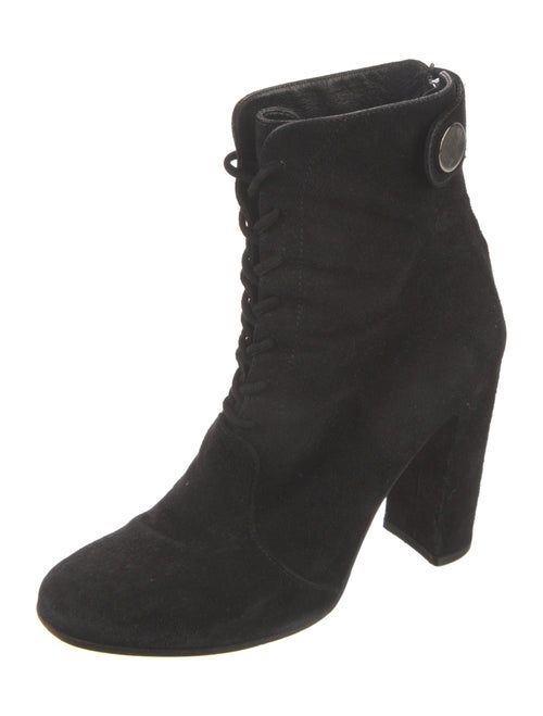 Gianvito Rossi Suede Lace-Up Boots