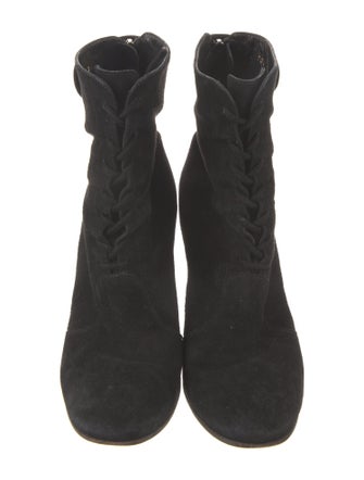 Gianvito Rossi Suede Lace-Up Boots