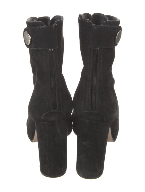 Gianvito Rossi Suede Lace-Up Boots