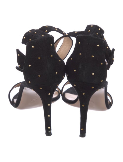 Gianvito Rossi Suede Studded Accents D'Orsay Pumps