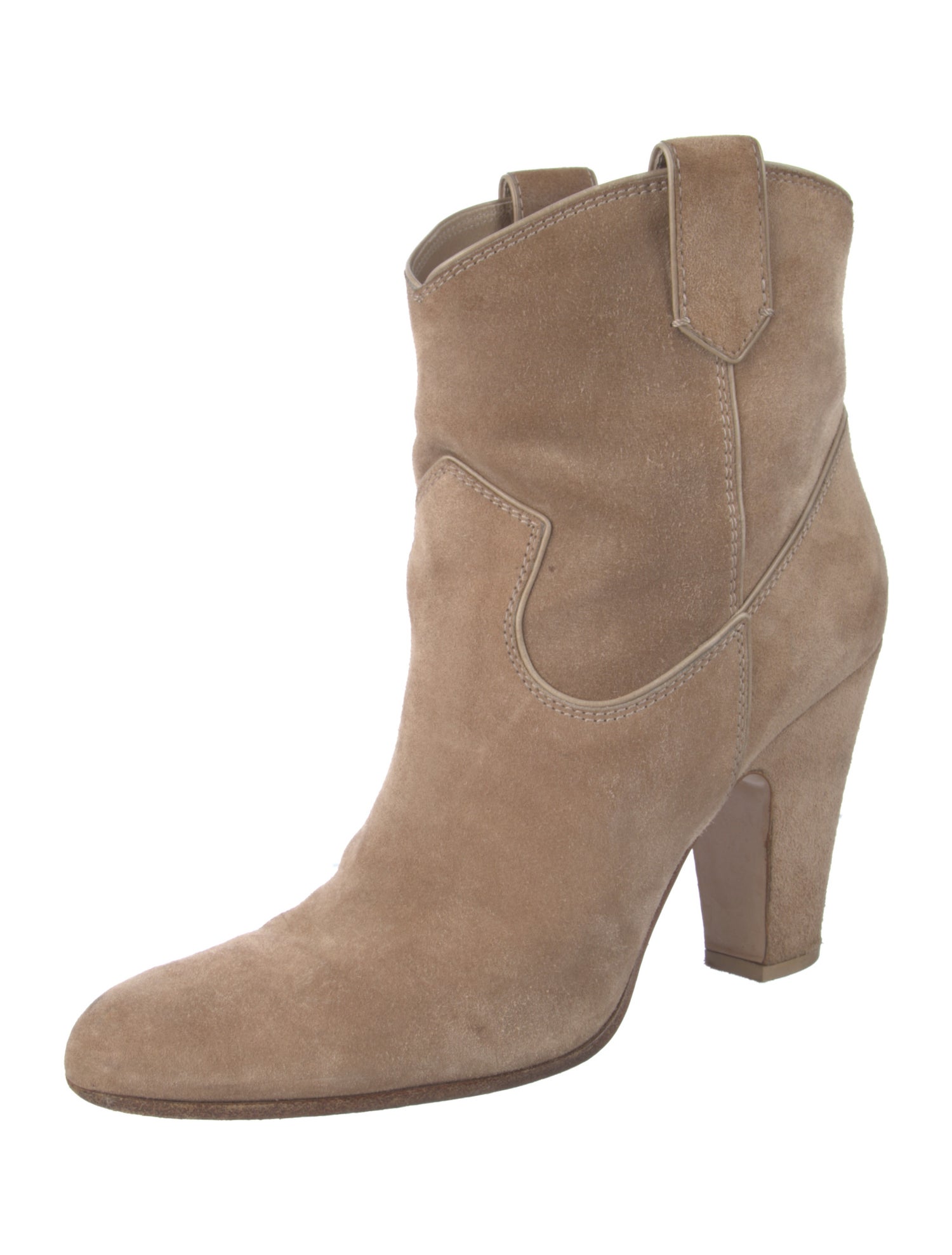 Gianvito Rossi Suede Western Boots
