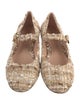 Gianvito Rossi Tweed Pattern Mary Jane Flats