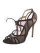 Gianvito Rossi Suede T-Strap Sandals