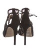 Gianvito Rossi Suede T-Strap Sandals