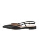 Gianvito Rossi Leather Slingback Flats