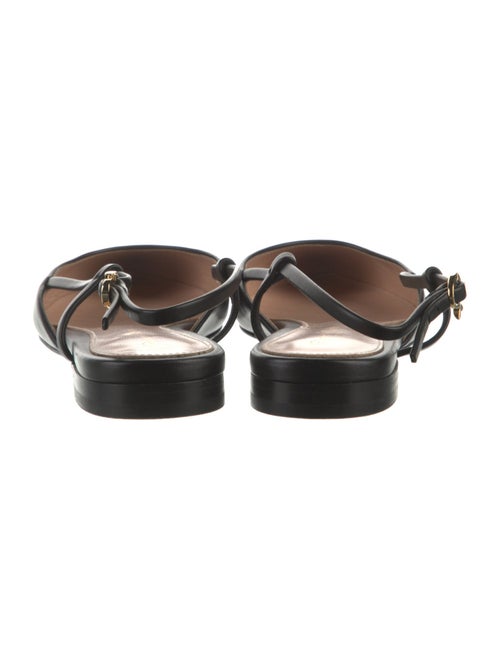 Gianvito Rossi Leather Slingback Flats