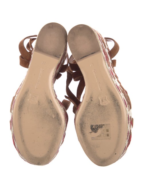 Gianvito Rossi Suede Printed Espadrilles