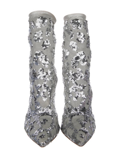 Gianvito Rossi Sequins Sequin Embellishments Lace-Up Boots