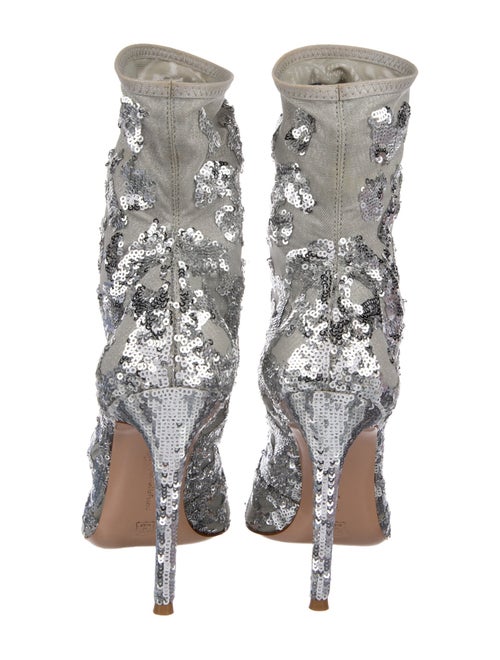 Gianvito Rossi Sequins Sequin Embellishments Lace-Up Boots