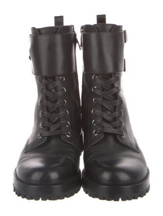 Gianvito Rossi Leather Combat Boots
