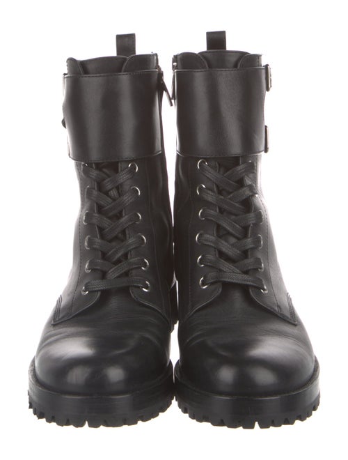 Gianvito Rossi Leather Combat Boots