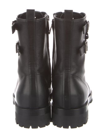 Gianvito Rossi Leather Combat Boots