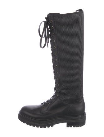 Gianvito Rossi Leather Combat Boots