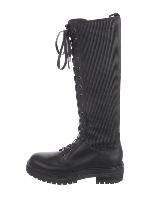 Gianvito Rossi Leather Combat Boots