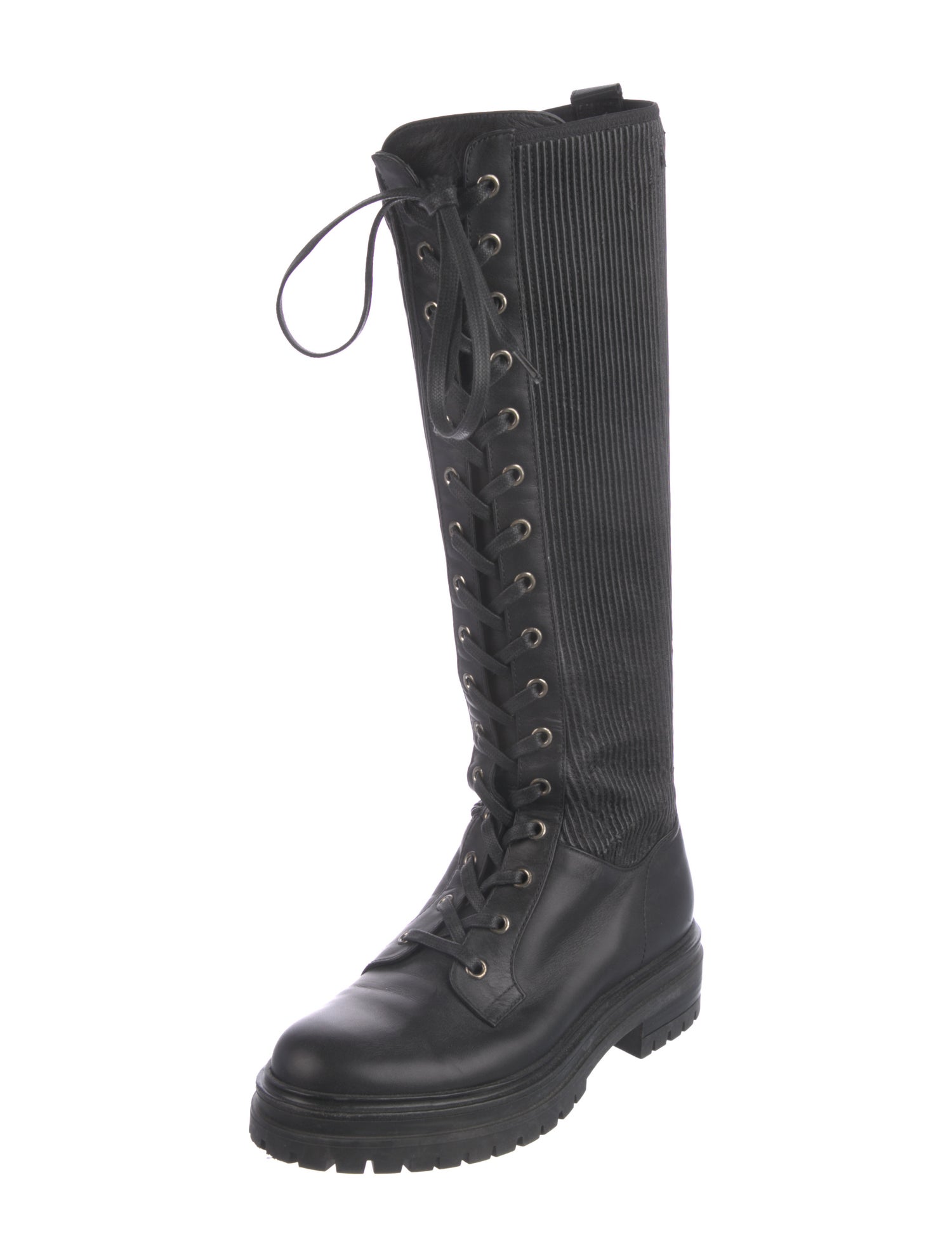 Gianvito Rossi Leather Combat Boots