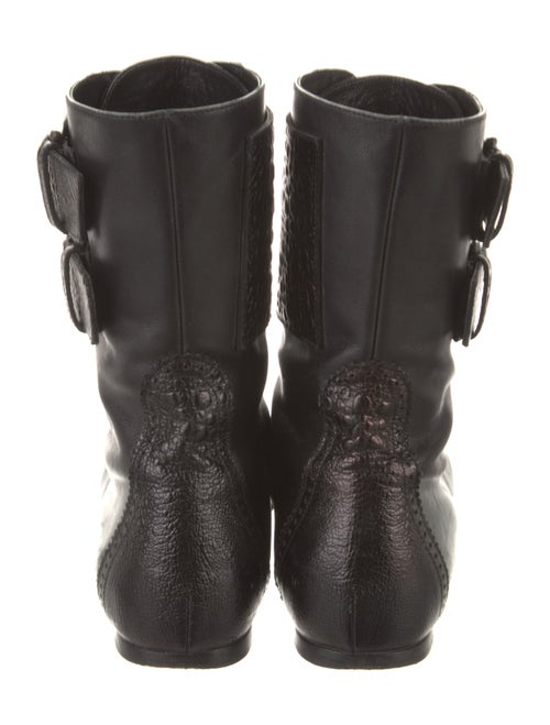 Gianvito Rossi Leather Combat Boots