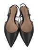 Gianvito Rossi Leather Slingback Flats