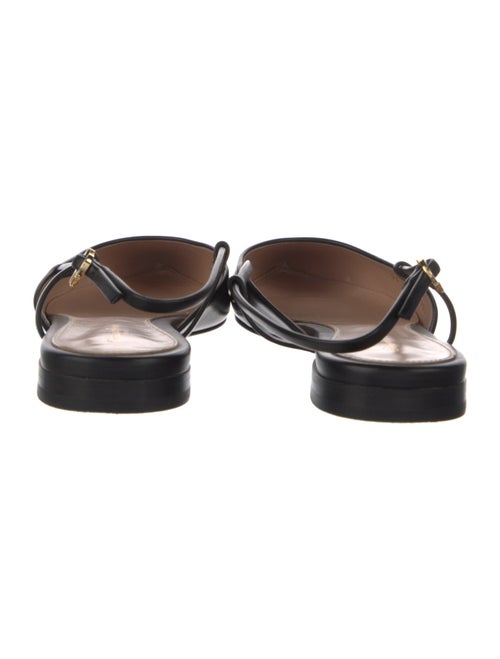 Gianvito Rossi Leather Slingback Flats