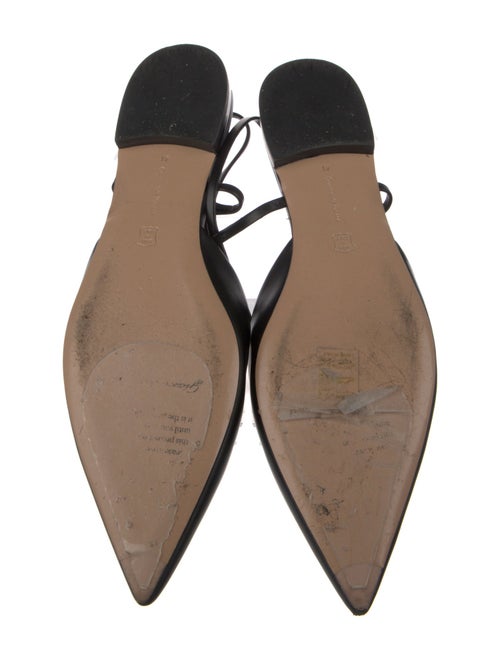 Gianvito Rossi Leather Slingback Flats