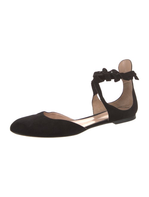 Gianvito Rossi Suede D'Orsay Flats