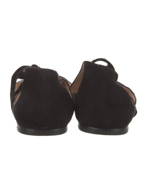 Gianvito Rossi Suede D'Orsay Flats