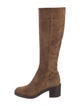 Gianvito Rossi Suede Riding Boots