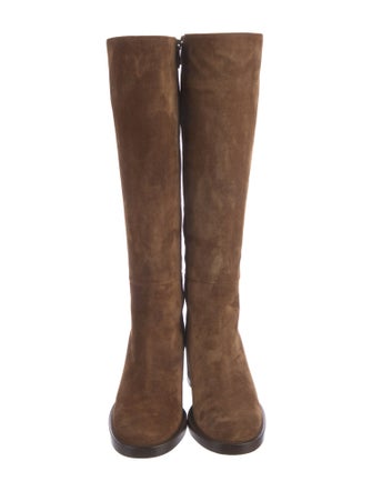 Gianvito Rossi Suede Riding Boots